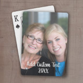 Full Photo - Vertical Custom Text Playing Cards