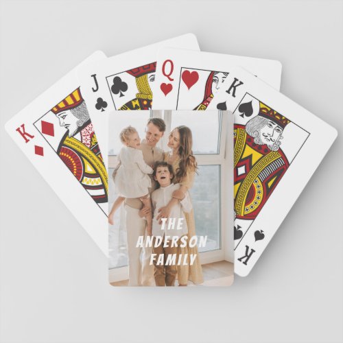 Full Photo _ Vertical Custom Text Playing Cards