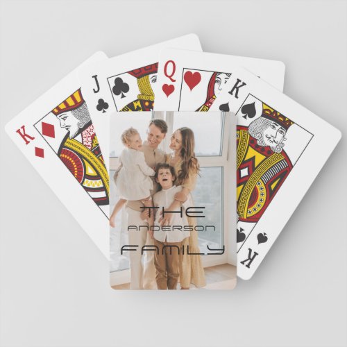 Full Photo _ Vertical Custom Text Playing Cards