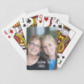Full Photo - Vertical Custom Text Playing Cards (Back)