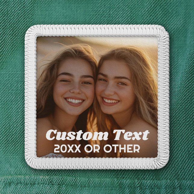 Full Photo - with Custom Text Patch (Custom Photo Patch)