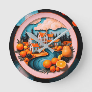 Full Plate Round Clock