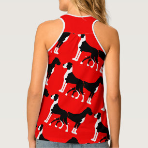 full printed Great Dane Tank Top