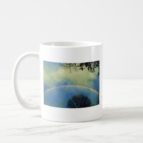 Full rainbow in Seurat style Coffee Mug