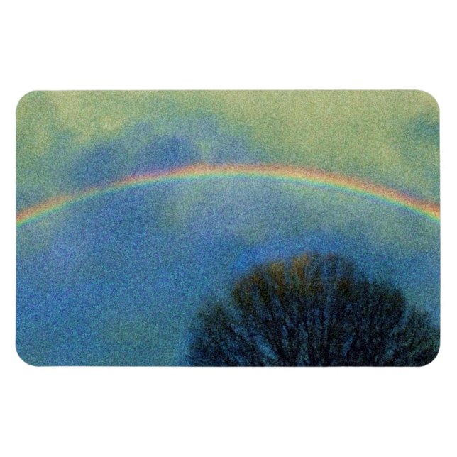 Full rainbow in Seurat style Magnet (Horizontal)