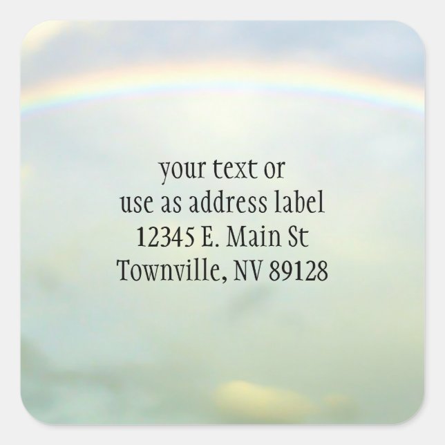 Full Rainbow Square Sticker (Front)