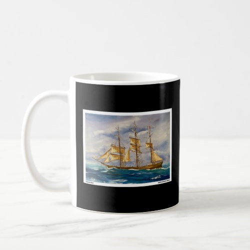 Full Rigged Ship Painting Sailboat Nautical  For S Coffee Mug
