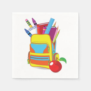 Full School Bag Paper Napkins