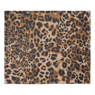 Full seamless jaguar cheetah animal skin pattern. duvet cover
