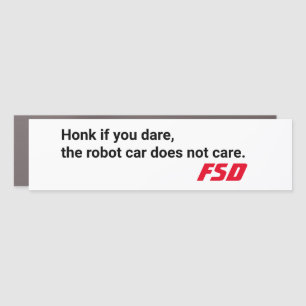 Full Self Driving Car Magnet Bumper Sticker