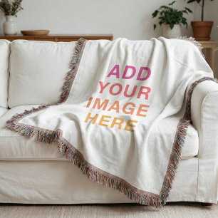 Full Size Image Blank Throw Blanket