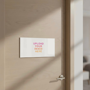 Full Size Image Logo Blank White Door Sign