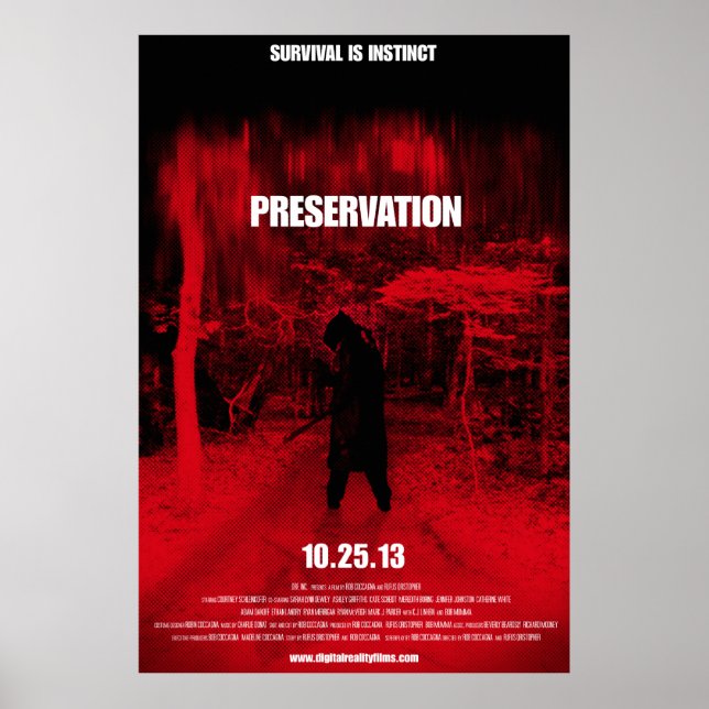 Full size Preservation Movie poster (Front)