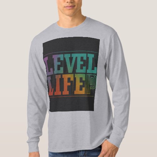 Full Sleeves Grey T_shirt with Live Up Life Logo