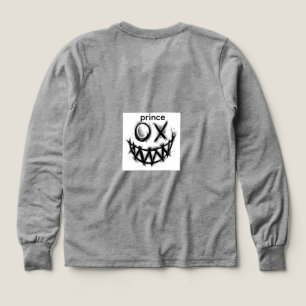full sleves gray t-shirt with design Tri-Blend shirts