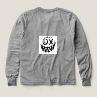 full sleves gray t-shirt with design Tri-Blend shirts
