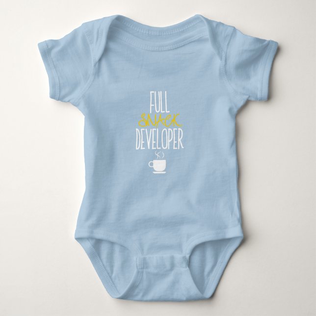 Full Snack Developer Baby Bodysuit (Front)