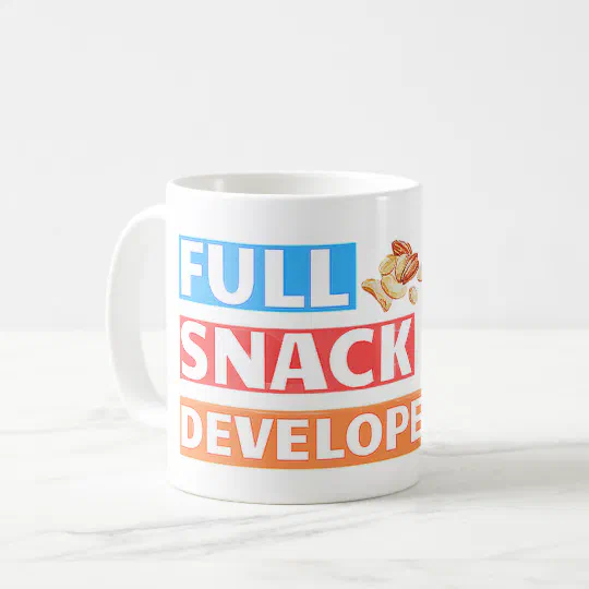 FULL SNACK DEVELOPER - DEVELOPER PUN COFFEE MUG