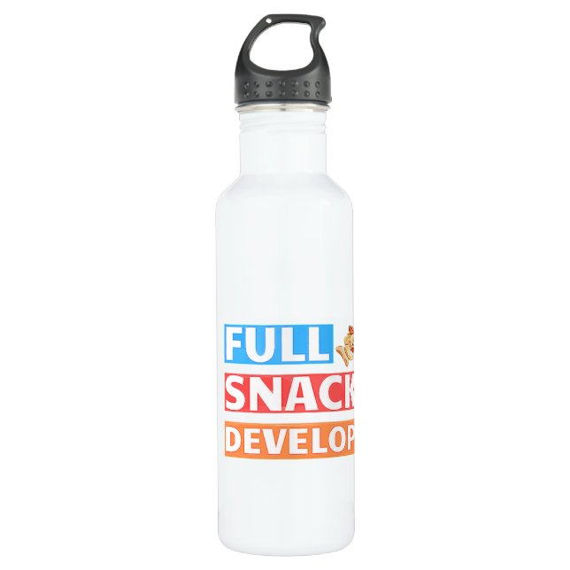 FULL SNACK DEVELOPER - DEVELOPER PUN STAINLESS STEEL WATER BOTTLE (Front)