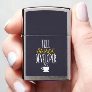 Full Snack Developer Zippo Lighter