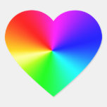 Full Spectrum Rainbow Heart Sticker