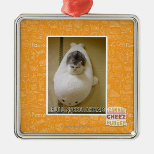Full Speed Ahead Metal Ornament