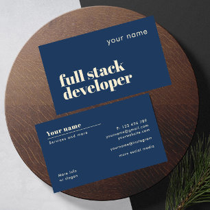 Full stack developer modern Business Card