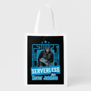 Full-Stack Developer Software Engineer Monkey Fun Grocery Bag