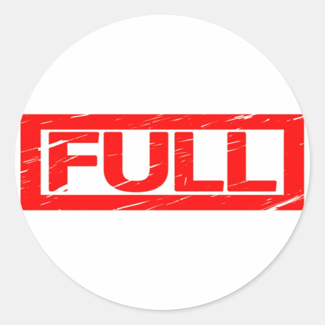 Full Stamp Classic Round Sticker (Front)