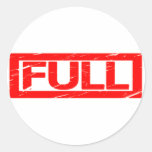 Full Stamp Classic Round Sticker