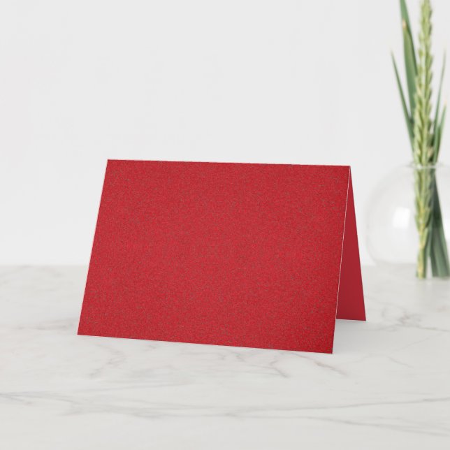 Full-Texture Tomato Red Thank You Card – Customize (Front)