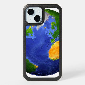 Full The Earth Showing Topographic Data. iPhone 15 Case