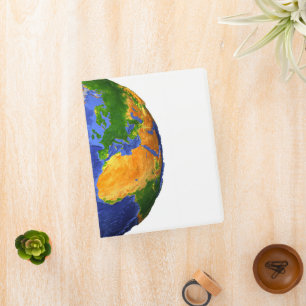 Full The Earth Showing Topographic Data. Mini Binder