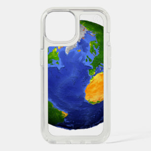 Full The Earth Showing Topographic Data. iPhone 15 Case