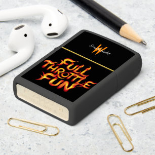 Full Throttle Fun Flames Zippo Lighter