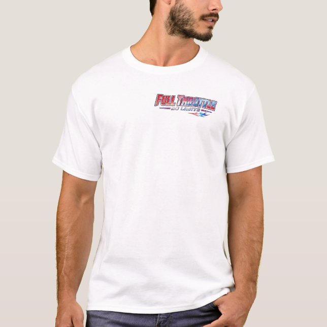 Full Throttle No Limits Patriotic Racing T-Shirt | (Front)