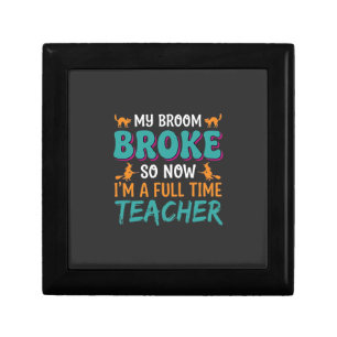 Full Time Teacher Halloween Witch Design_1 Gift Box