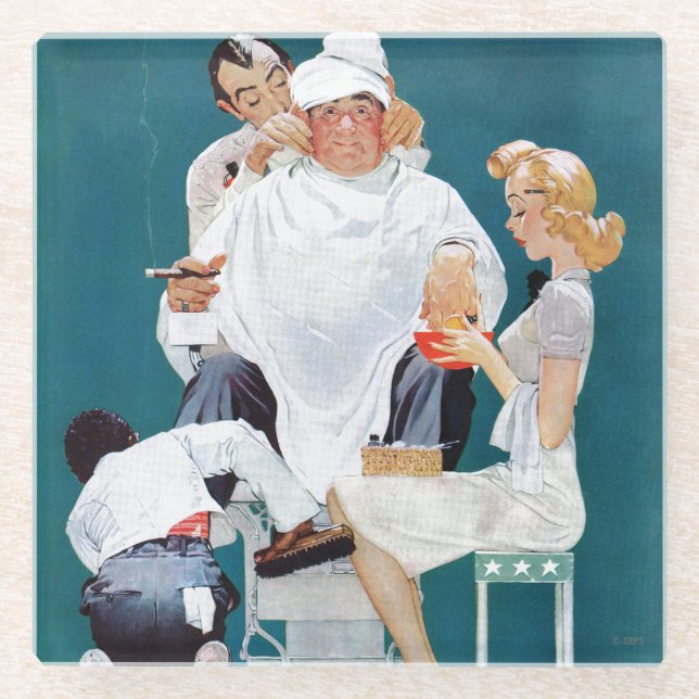 Full Treatment Glass Coaster (Front)