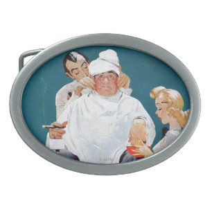 Full Treatment Oval Belt Buckle