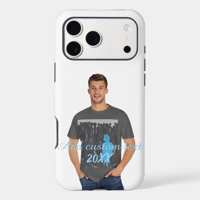 Full Vertical Photo - Script Custom  Iphone Case (Back)
