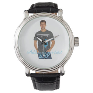 Full Vertical Photo - Script Custom Text Watch