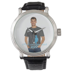 Full Vertical Photo - Script Custom Text Watch
