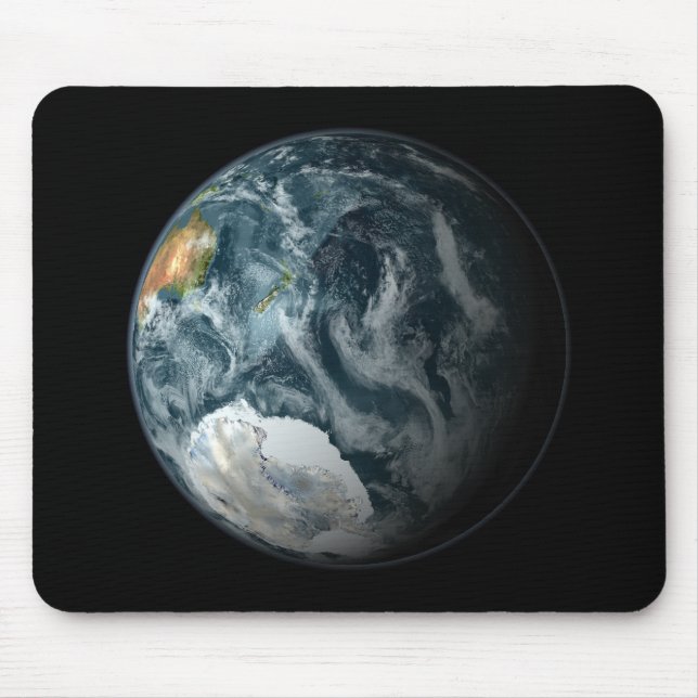 Full view of the Earth highlighting Antarctica Mouse Pad (Front)