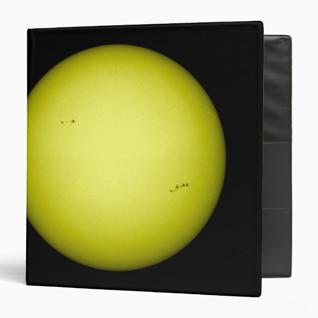 Full view of the Sun 3 Ring Binder (Front/Inside)