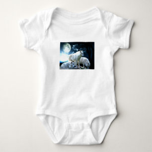 Full Wolf Moon Baby Bodysuit