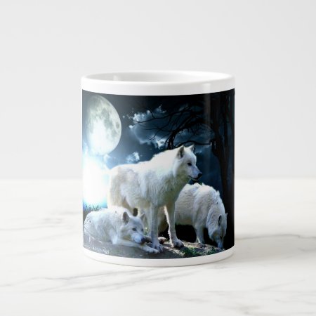 Full Wolf Moon Giant Coffee Mug
