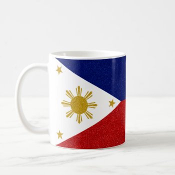 Full-wrap Philippines Glitter Flag Coffee Mug by BeetifulWorld at Zazzle