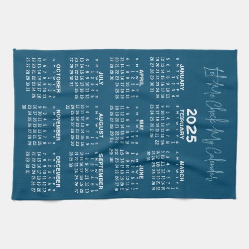 Full Year Calendar _ Let me check my Kitchen Towel