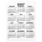 Full Year View Calendar - Basic Minimal Card