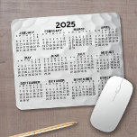 Full Year View Calendar - horizontal Mouse Pad<br><div class="desc">Black and White with gold ball background - A minimal, basic 12 month 2024 calendar. A standard look for a gold lover. The fonts are simple to read, and the colors can be changed. -------- If you open the customize area, it will take to you to an advanced design area...</div>